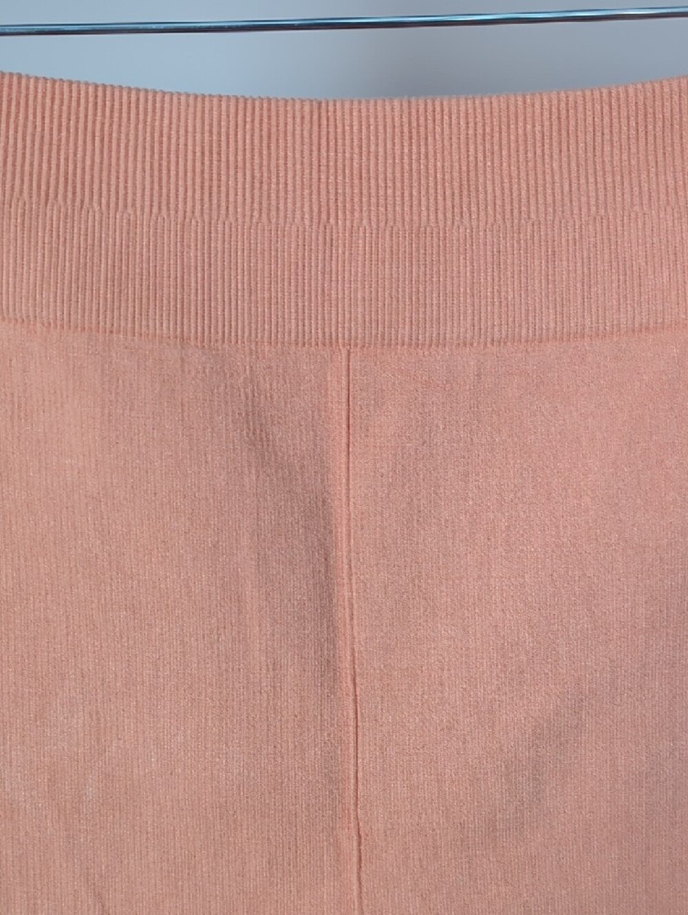 Peach Ribbed Bike Shorts - Picture 2 of 2